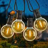 Brightown Outdoor String Lights 50FT - LED String Lights G40...