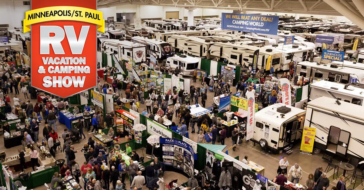 Interior view of the Minneapolis St. Paul RV Vacation & Camping Show