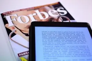 Forbes Magazine and Tablet