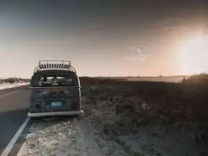 Van Stranded on side of road