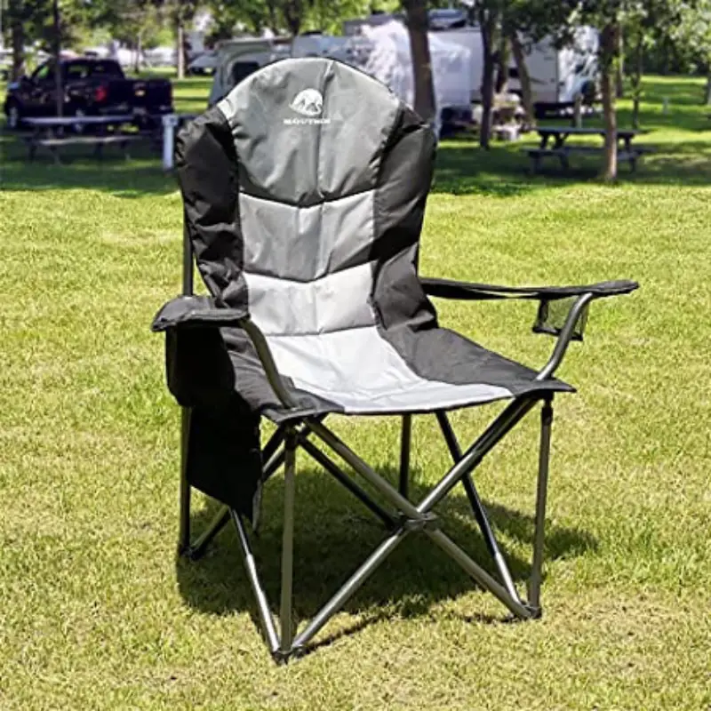 Camping chair set up in campground - RV gift ideas