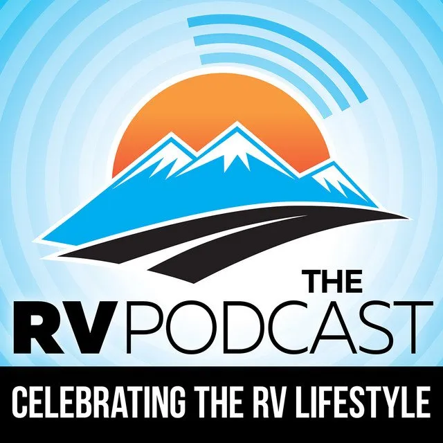 The RV Podcast logo